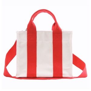 Small Canvas Tote ~ Red